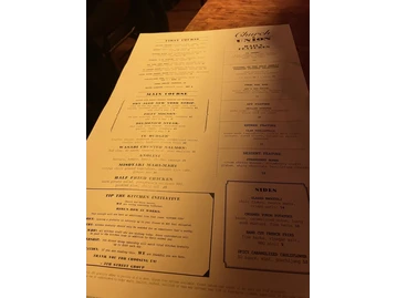 Church and Union Charlotte menu photo