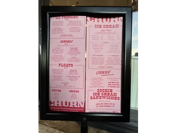 Churn menu photo