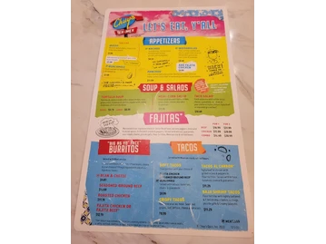 Chuy's menu photo