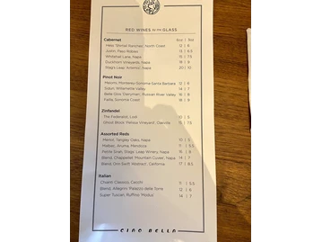 Ciao Bella menu photo