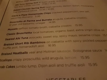 Ciao Bella menu photo