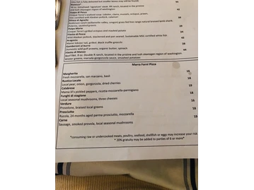 Cinque Terre Ristorante menu photo