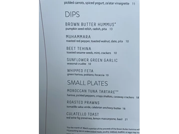Cira menu photo