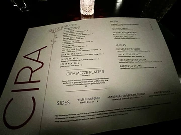 Cira menu photo