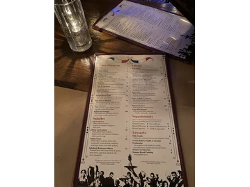 Circa 1875 menu photo