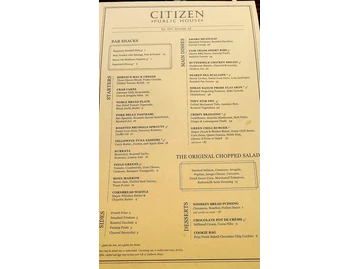 Citizen Public House menu photo