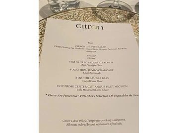 Citron Restaurant & Bar menu photo