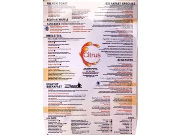 Citrus menu photo