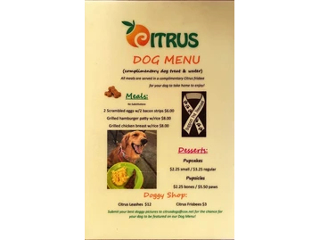 Citrus menu photo
