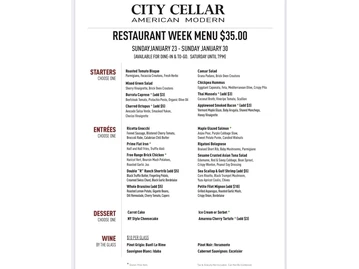 City Cellar Wine Bar & Grill menu photo