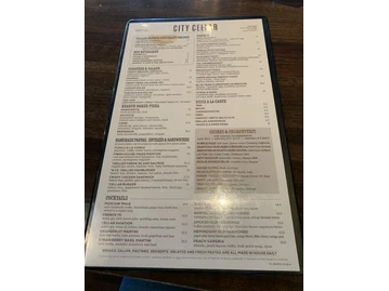 City Cellar Wine Bar & Grill menu photo