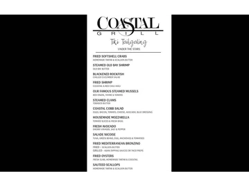 Coastal Grill menu photo