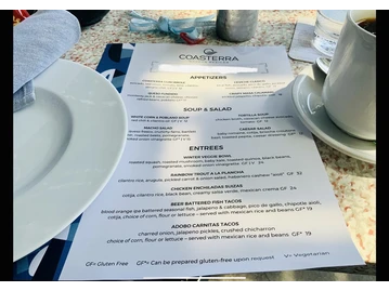 Coasterra menu photo