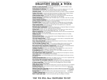 Coasters Pub & Biergarten menu photo