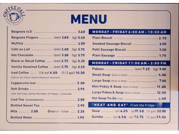 Coffee Call menu photo