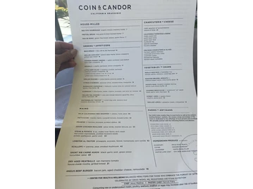 Coin & Candor menu photo