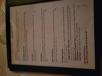 Collage menu photo