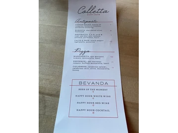 Colletta menu photo