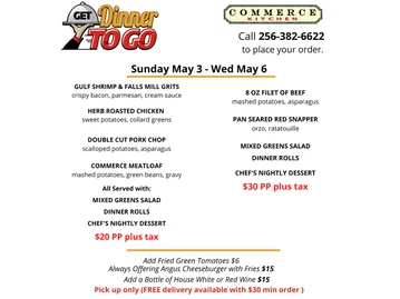 Commerce Kitchen menu photo