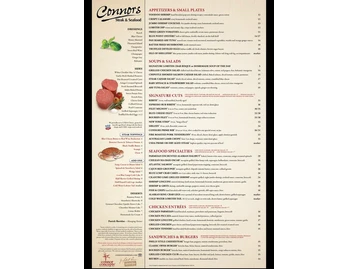 Connors Steak & Seafood menu photo