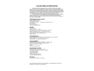 Connors Steak & Seafood menu photo