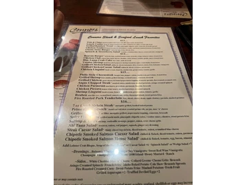 Connors Steak & Seafood menu photo
