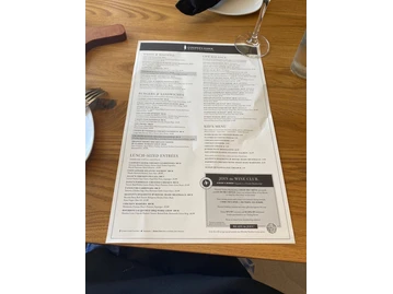 Cooper's Hawk Winery & Restaurant menu photo