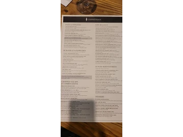 Cooper's Hawk Winery & Restaurant menu photo