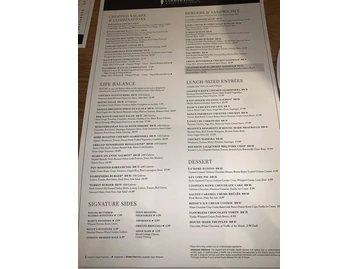 Cooper's Hawk Winery & Restaurants menu photo