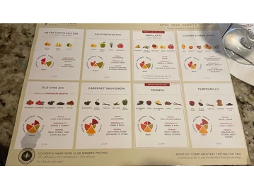 Cooper's Hawk Winery & Restaurants menu photo