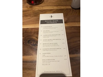 Cooper's Hawk Winery & Restaurants menu photo