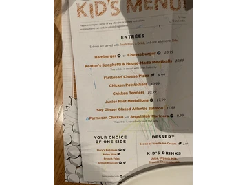 Cooper's Hawk Winery & Restaurants menu photo