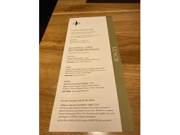 Cooper’s Hawk Winery & Restaurants menu photo