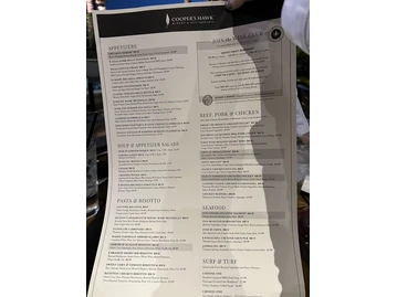 Cooper’s Hawk Winery & Restaurants menu photo