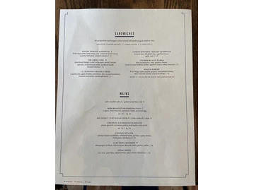 Copper Vine menu photo