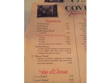 Covino's Pasta & Pizza menu photo