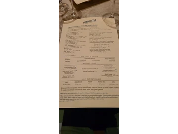 Cowboy Star Restaurant and Butcher Shop menu photo