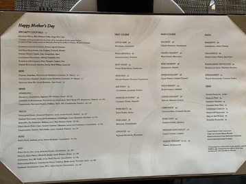 Craft Los Angeles menu photo