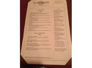 Crossroads Saloon and Steakhouse menu photo