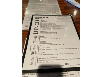 Crow's Nest Restaurant, Tavern & Marina menu photo
