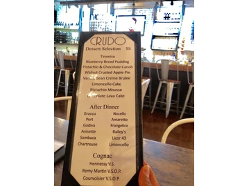 Crudo menu photo