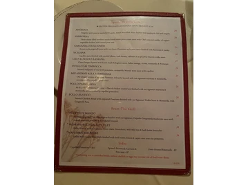Cucina Rustica menu photo