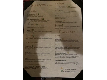 Cucina South menu photo