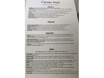 Cucina Venti Restaurant menu photo