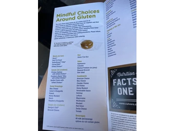 Culver's menu photo