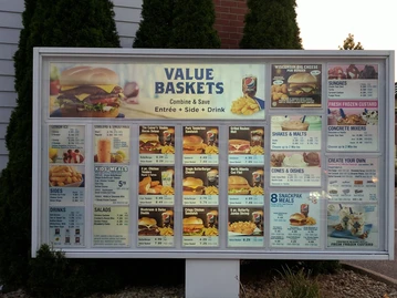 Culver's menu photo