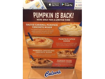 Culver's menu photo
