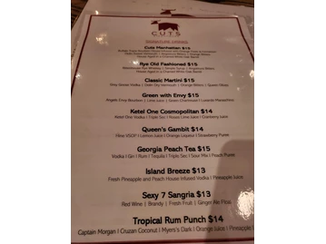 Cuts Steakhouse menu photo