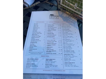 Cypress Social menu photo