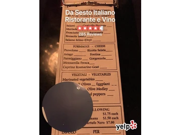 Da Sesto Italiano Ristorante e Vino menu photo